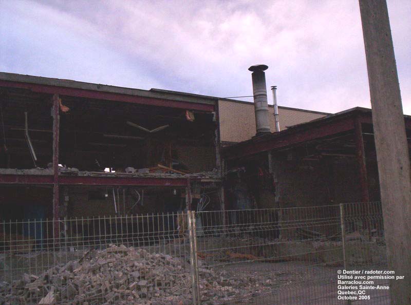 D�molition des Galeries Ste-Anne, Qu�bec (Beauport),QC