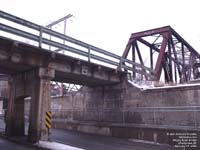 Pont ferroviaire de SLQ, Rivi�re Magog, Sherbrooke,QC
